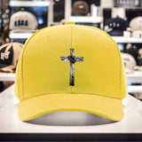 1 gorra fresca con estampado de cruz, tejido ligero de poliéster, ajuste seguro, gorra trucker adecuada para todos los géneros, ajustable, ideal para aventuras al aire libre durante todo el año