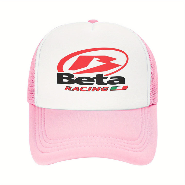 Gorra de béisbol Beta RACING de novedad para hombres y mujeres, gorra de malla ligera y transpirable, poliéster, gorra ajustable de camionero, diseño de dos tonos, adecuada para todas las estaciones, buena opción para regalos de vacaciones