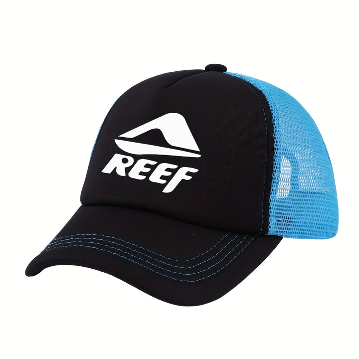RESTZONE Gorra Unisex de Basquetbol Respirable, Ajustable, con Protección Solar, Panel Frontal y Mesh Trasera, en Negro/Verde Neón/Azul/Blanco, Perfecta para Deportes al Aire Libre, Regalo para Parejas, Día de San Patricio o Gorra de Pescador