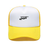 1pc Gorra Lon Zoo Logo Estilo Trucker Blanco y Rosa - Malla Transpirable, Ajuste Perfecto Unisex para Hombres y Mujeres, Streetwear, Pesca, Reuniones Sociales, Año Nuevo Chino - Gorra de Poliéster Duradera para Exteriores