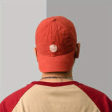 Gorra de Béisbol Japonesa Lavada con Bordado para Hombres y Mujeres, Protección Solar Versátil y Cubierta Facial Ajustable