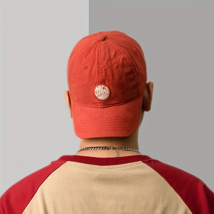 Gorra de Béisbol Japonesa Lavada con Bordado para Hombres y Mujeres, Protección Solar Versátil y Cubierta Facial Ajustable