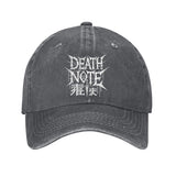 Gorra de Béisbol Death Note de Algodón con Visera Curva Ajustable y Ligera, Ideal para Exteriores, Unisex
