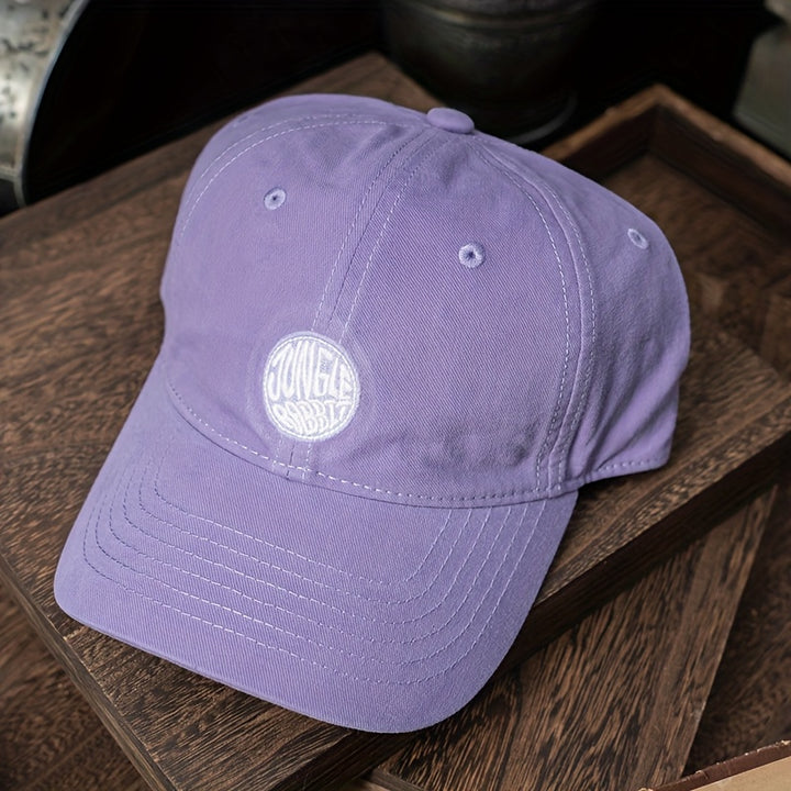 Gorra de Béisbol Japonesa Lavada con Bordado para Hombres y Mujeres, Protección Solar Versátil y Cubierta Facial Ajustable