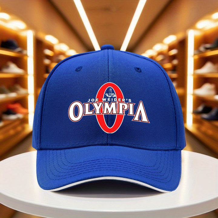 1 Gorra de Béisbol Joe Weider's Olympia - Ligera y Ajustable, para Gimnasio, Deportes, Halloween, Acción de Gracias - Gorro Casual Atlético para Hombres y Mujeres
