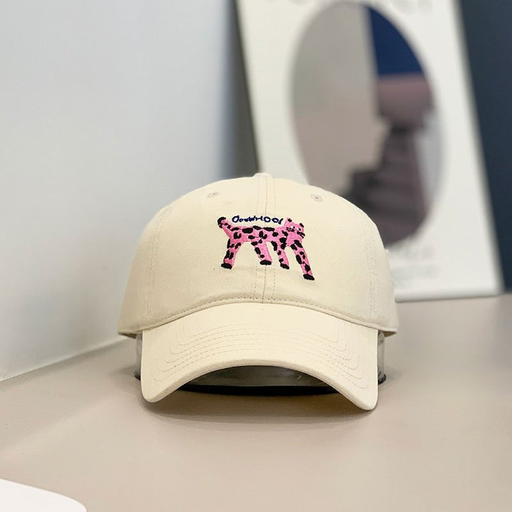 Gorra de béisbol retro con borde curvo para perros lindos, ideal para hombres y mujeres en primavera y verano. Estilo de gorra de pato.