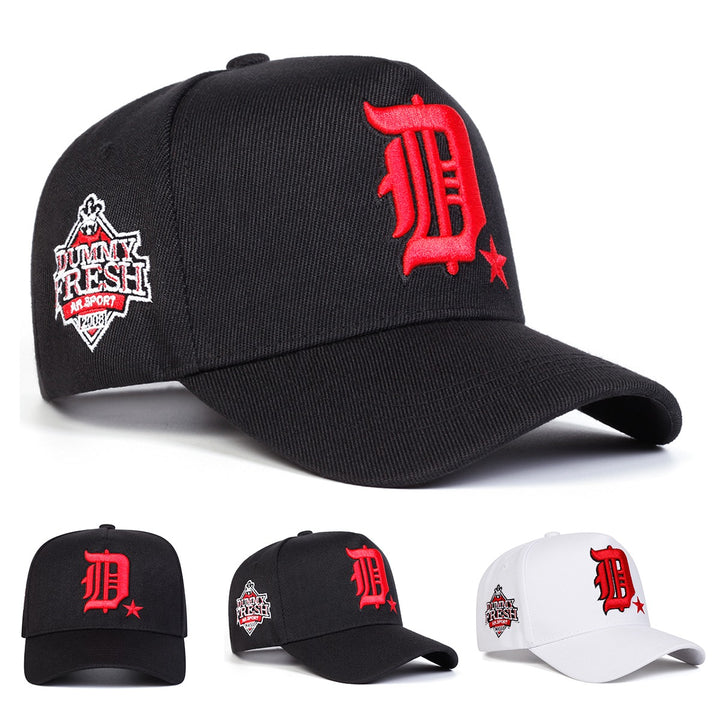Gorra de béisbol para hombre con letras bordadas, ajustable, ligera de poliéster, ideal para viajes al aire libre, fiestas en la playa y uso casual (negro/blanco), sombrero de playa