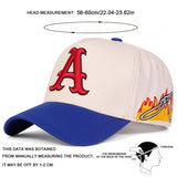 Gorra de béisbol para hombre con diseño de llamas en los lados, 5 paneles, ajustable, ideal para protección solar, perfecta para salidas casuales en primavera y otoño, viajes, fiestas en la playa y más