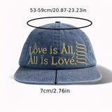 Estilo de calle Poliéster 100% Tejido Gorra de béisbol para hombres y mujeres con bordado de denim pico de pato