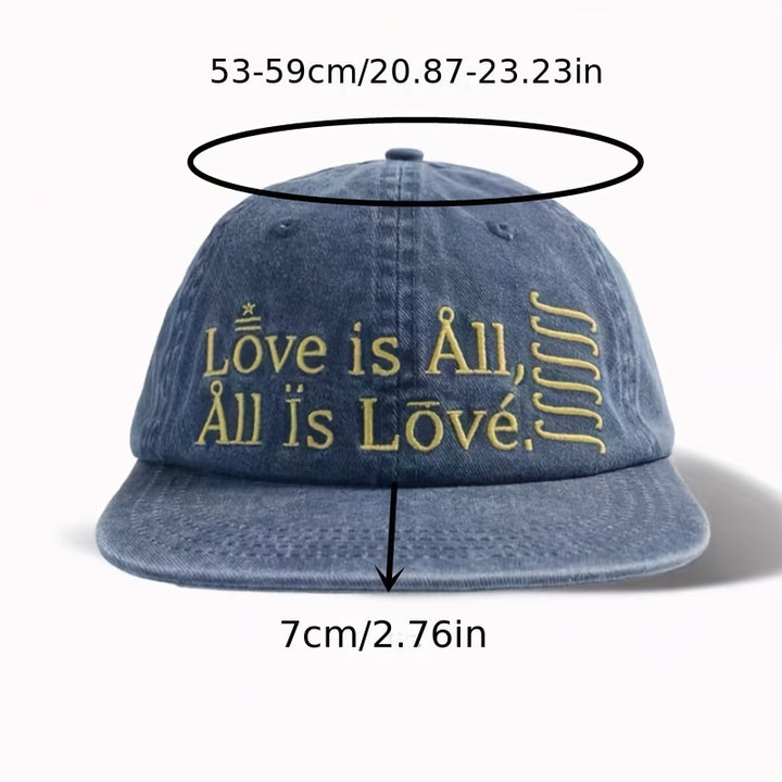 Estilo de calle Poliéster 100% Tejido Gorra de béisbol para hombres y mujeres con bordado de denim pico de pato