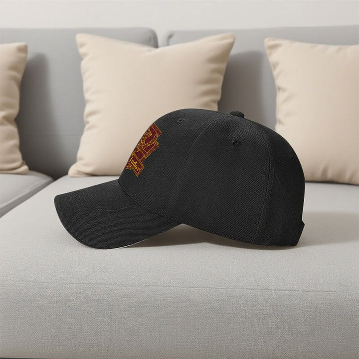 1 pieza de sombrero de camionero WB Harry Potter - Sombrero ajustable con cierre de plástico y cimera dorada de Gryffindor, sombrero ligero de protección solar para hombres y mujeres, sombrero casual negro para correr, fiestas, eventos temáticos - Regalo