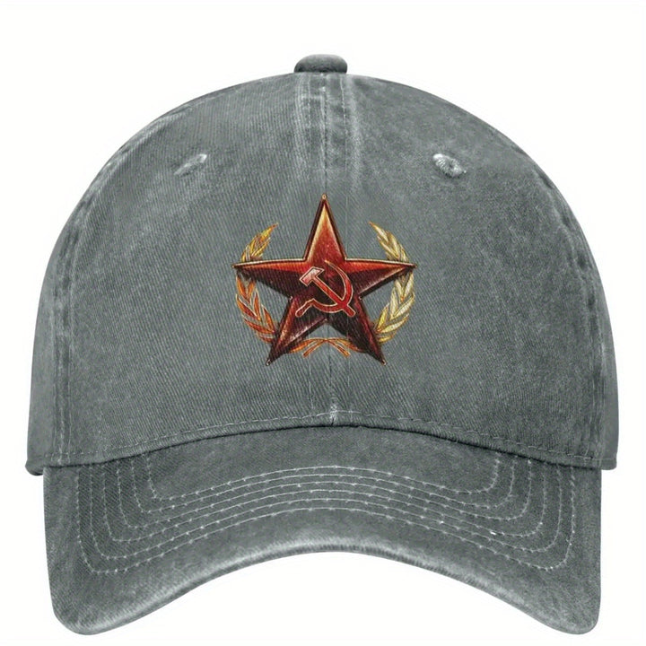 Gorra Casual de Béisbol con Emblema Militar Ruso, Gorro Trucker Primaveral para Exteriores Gimnasio Hip-Hop Unissex Divertido