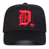 Gorra de béisbol para hombre con letras bordadas, ajustable, ligera de poliéster, ideal para viajes al aire libre, fiestas en la playa y uso casual (negro/blanco), sombrero de playa