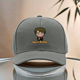 1 Gorra Unisex de Béisbol Ajustable con Diseño Harry Potter, 100% Poliéster, Sombrero Casual para Hombre, Verde Festivo y