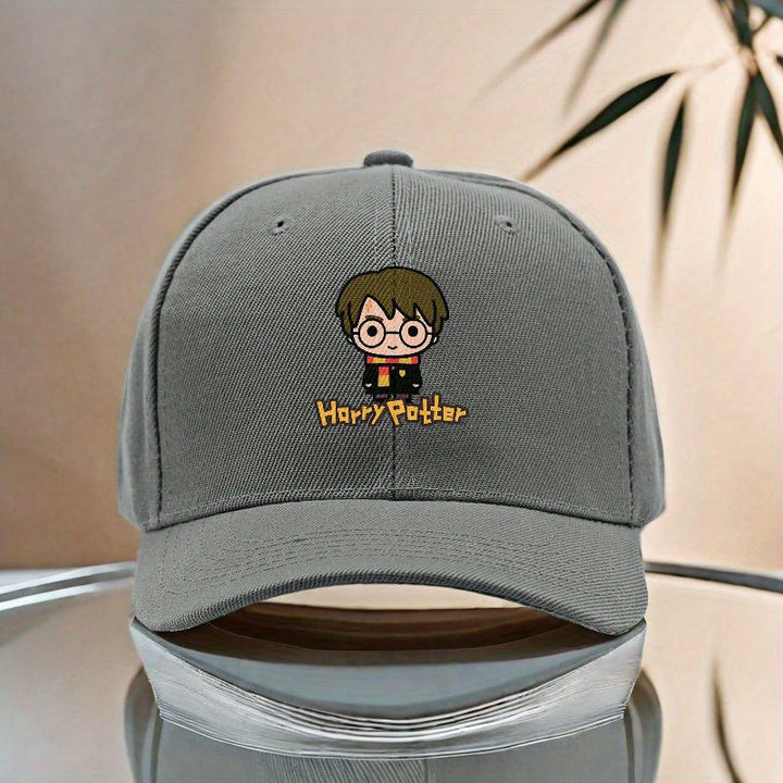 1 Gorra Unisex de Béisbol Ajustable con Diseño Harry Potter, 100% Poliéster, Sombrero Casual para Hombre, Verde Festivo y