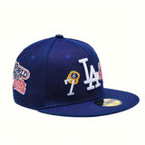 Gorra de béisbol New Era LA Hard Top ajustable con bordado y visera plana, bordado 3D para deportes al aire libre, pesca, caza y uso casual - Gorra de béisbol para hombre para todas las estaciones