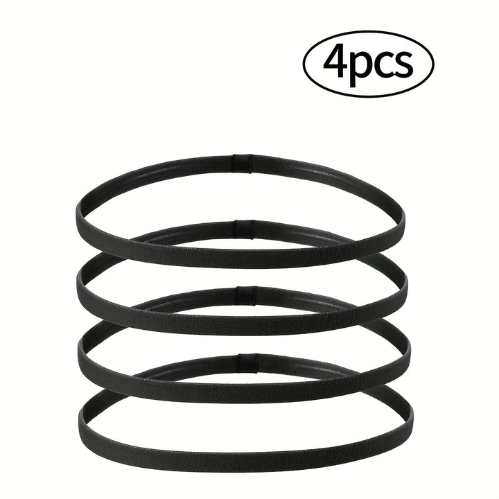 2/3/4 Piezas de Diademas Deportivas Antideslizantes y Transpirables - Bandas para el Cabello de Secado Rápido para Gimnasio, Running, Yoga, Entrenamiento - Sin Residuos Post-Entreno - Regalo Ideal para Fitness, Accesorios de Gimnasia, Esenciales para Yoga