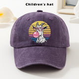 Gorra de béisbol para niños - Gorra ajustable con gráfico de cabra, borde suave y ligero para niños y niñas, ropa diaria y navideña - Gorra de béisbol fácil de limpiar para bebés, adolescentes, niños - Fiesta de cumpleaños, escuela, parque - Negro, ropa d