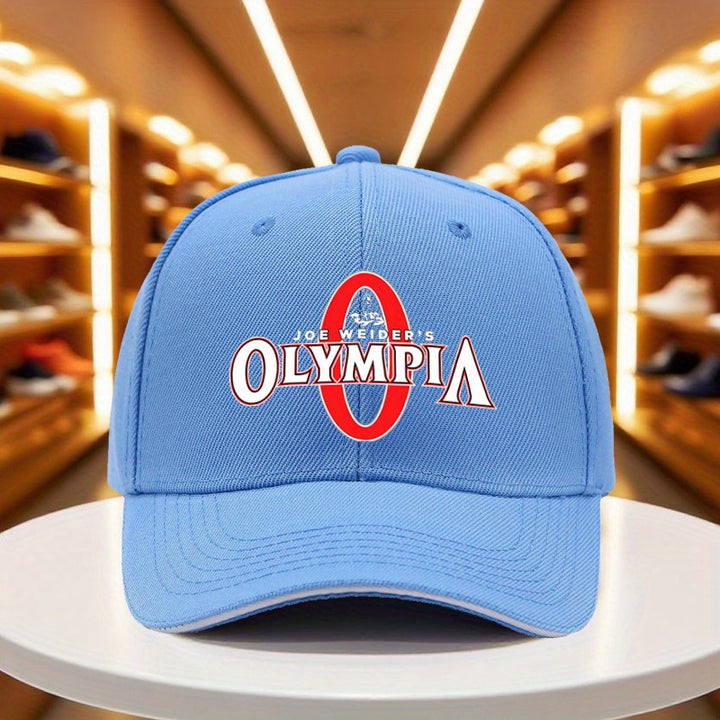 1 Gorra de Béisbol Joe Weider's Olympia - Ligera y Ajustable, para Gimnasio, Deportes, Halloween, Acción de Gracias - Gorro Casual Atlético para Hombres y Mujeres