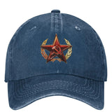 Gorra Casual de Béisbol con Emblema Militar Ruso, Gorro Trucker Primaveral para Exteriores Gimnasio Hip-Hop Unissex Divertido