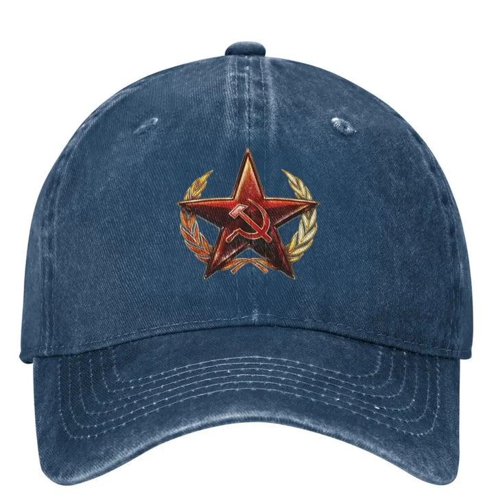 Gorra Casual de Béisbol con Emblema Militar Ruso, Gorro Trucker Primaveral para Exteriores Gimnasio Hip-Hop Unissex Divertido
