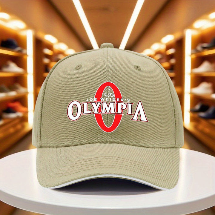 1 Gorra de Béisbol Joe Weider's Olympia - Ligera y Ajustable, para Gimnasio, Deportes, Halloween, Acción de Gracias - Gorro Casual Atlético para Hombres y Mujeres