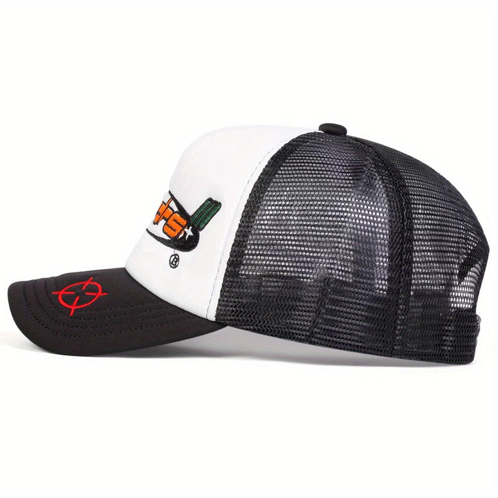 1-Pack bystndrs Gorra de Béisbol Ajustable para Mujer - Malla Transpirable en la Parte Trasera, Estilo Camionero, Sombrero Ligero para Verano, Playa y Salidas Casuales, Accesorios de Playa, Lavable a Mano, Estilo Urbano