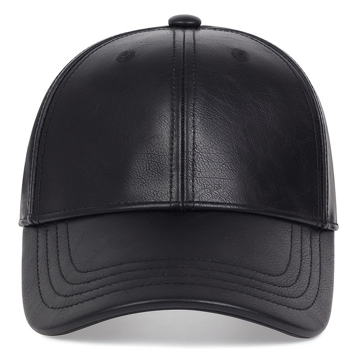 Gorra de béisbol de cuero PU para hombre, opción ideal para regalos - Color a escoger