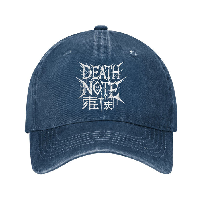 Gorra de Béisbol Death Note de Algodón con Visera Curva Ajustable y Ligera, Ideal para Exteriores, Unisex