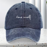 Gorra Lone Wolf - Gorra Ajustable con Cierre, Tela Transpirable para Exteriores y Deportes, Unisex (Fácil de Limpiar) - Ideal para Senderismo, Ropa Casual, Sombrero Clásico con Visera Curva, Tejido Denim, Accesorio Duradero, Perfecta para Amantes del Depo