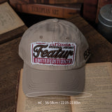 Gorra de Trabajo Americana Casual Retro con Pico de Pato para Hombres y Mujeres, Gorra de Béisbol Exterior con Bordado Tridimensional y Cubierta de Cara Suave y Versátil