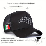 1 Gorra de Béisbol para Hombre con Bandera Mexicana Ajustable, Estilo Casual y Moderno para Viajes de Primavera/Otoño y Vacaciones en la Playa