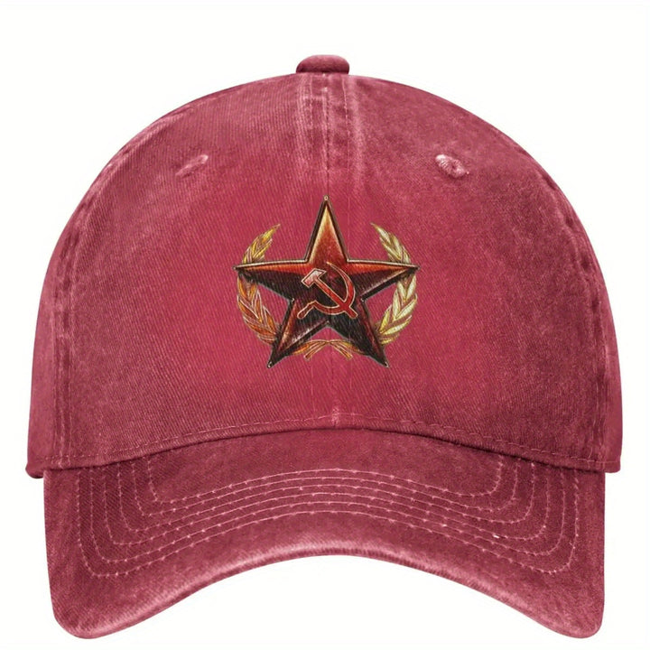 Gorra Casual de Béisbol con Emblema Militar Ruso, Gorro Trucker Primaveral para Exteriores Gimnasio Hip-Hop Unissex Divertido