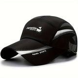 Gorras de béisbol ligeras y de secado rápido - Estilo de barco de vela, espalda de malla transpirable, ajuste ajustable para deportes al aire libre, pesca, senderismo y caminatas urbanas (blanco y azul marino)