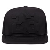 Gorra de béisbol snapback negra y roja con diseño en relieve de 58.42 cm, poliéster suave, parte trasera de malla transpirable, ajuste adaptable para deportes y uso casual, accesorio de moda, gorra duradera