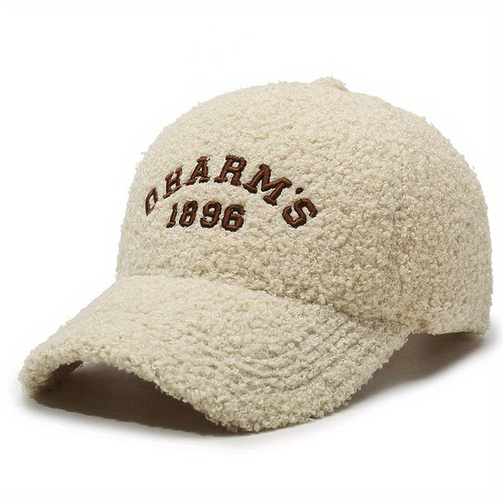 Gorra de Béisbol con Visera Curva para Mujer, Abrigada y Cálida en Invierno - Diseño 1896 Flocado/Bordado & Encanto: Forro Suave Polarizado, Ligero sin Elasticidad Ideal Para Esquí, Ciclismo o Uso Diario. Opciones Multicolores (, Marrón, Rosa, Gris, Azul