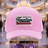 Gorra de béisbol ligera y transpirable para hombre FEATUR - Gorra ajustable con cierre de clic para papá con diseño original de Arizona, azul suave lavado para actividades al aire libre, regalo del Día del Padre y ropa casual, gorra de béisbol, ropa de ca