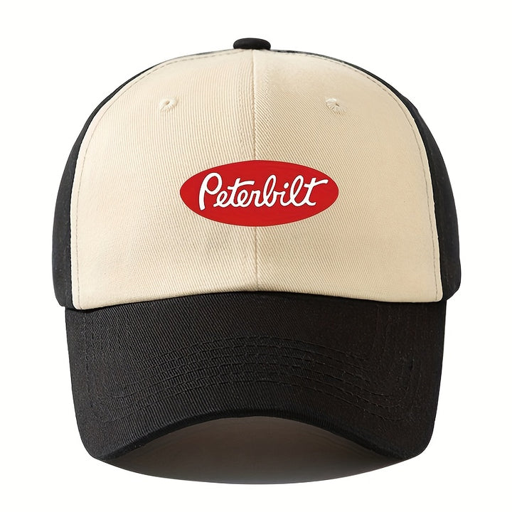 Gorra de Béisbol para Camioneros PETERBILT Hombres MAKEFGE - Ajustable con Cierre de Presión, Malla Transpirable en la Parte Posterior y Protección Solar, Sombrero Casual para Exteriores para Agricultura, Pesca, Conducción (/Beige/Blanco/Azul), Accesorio