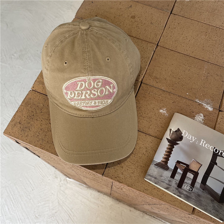 Novedad primavera-verano: gorra de béisbol retro con diseño único, logo americano bordado y visera curva