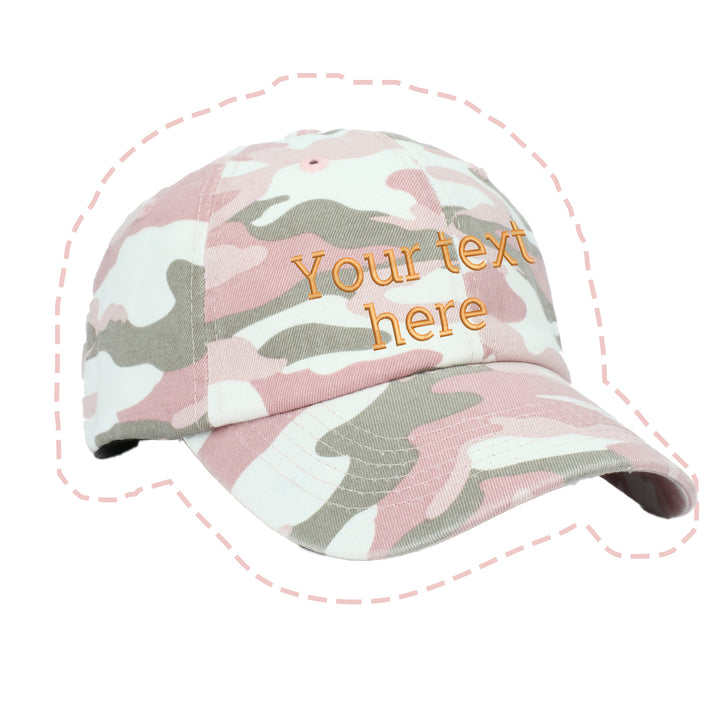 Gorra de Béisbol Bordada Personalizada con Texto, Gorra Camuflaje a Medida, Regalo para Papá o Sororidad