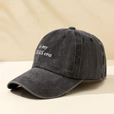 Bordado De Letras Fans Gorra De Béisbol Lavado Desgastado Ajustable Sombreros Para El Sol Concierto Rave Dad Sombrero Para Mujeres Y Hombres