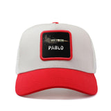 Gorra Trucker Ajustable PABLO para Hombre y Mujer - Gorra de Béisbol con Malla Transpirable, Diseño de Pesca, Ligera para Verano, Unisex Casual Hip Hop Streetwear con Cinta Absorbente de Poliéster