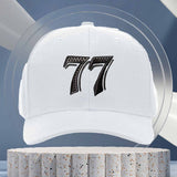 Gorra Trucker 77 - Gorra de béisbol ajustable con diseño '77', ligera y transpirable para hombres y mujeres, deportes al aire libre, ropa casual, equipo deportivo para exteriores, diseño deportivo, construcción duradera, gorras para hombre, sombrero para