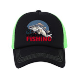 Gorra de Camionero de Malla Transpirable con Diseño de Pez Amoroso - Gorra de Béisbol Casual en Negro, Rojo y Azul para Pesca, Golf y Actividades al Aire Libre, Gorra de Pesca
