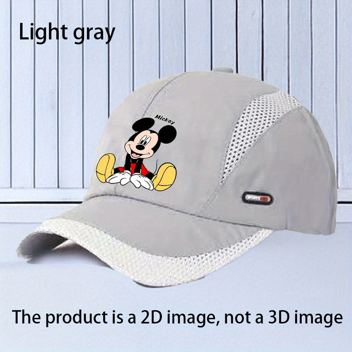 Gorra de béisbol de Mickey Mouse - Gorra de camionero de malla transpirable, duradera y ajustable para todas las estaciones, perfecta para actividades al aire libre y uso casual, gorra de todas las estaciones | Gorra de personaje de dibujos animados | Gor