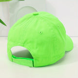 Gorra de Béisbol Bordada con Alien Verde Neón - Sombrero de Protección Solar Suave y Original para Hombres y Mujeres, Ligero y Elegante con Diseño en Forma de Huevo