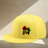 Gorra de béisbol estilo LOVE combinado: moda hip-hop para hombres y mujeres, talla ajustable, estilo urbano sencillo y casual, visera plana, adecuada para todas las estaciones, estilo único