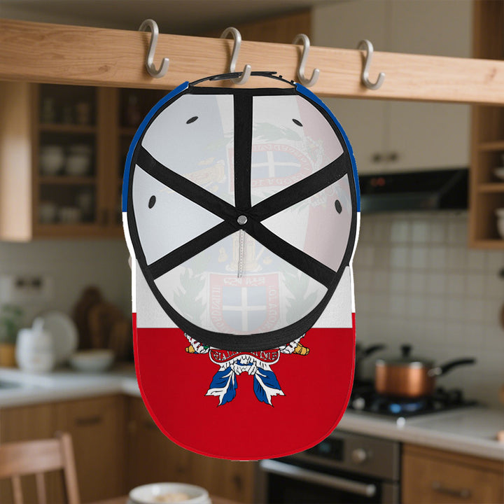 1 Gorra de Béisbol Ajustable con Estampado 2D del Emblema Dominicano - Snapback con Impresión Vibrante de Cuerpo Completo, Ideal para Deportes, Running y Moda Urbana al Aire Libre, Accesorio de Festival,Ropa Casual,Diseño a la Moda,Ajuste Cómodo,Asistente