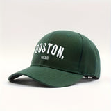 1 Gorra Snapback Bordada BOSTON Unisex Ajustable con Visera Curva, Sombrero de Golf Transpirable Moda Verano Estilo Y2K para Parejas