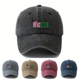 Gorra de Béisbol Unisex Estilosa y Versátil con Letras Impresas WICKED, Visera Curva Clásica Retro Lavada Ligera para Vacaciones al Aire Libre, Camping y Ocasiones Casuales, Accesorio de Viaje, Textura Resistente y Duradera